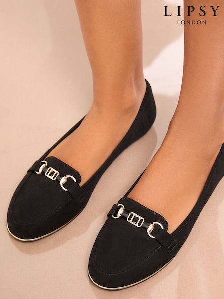 Lipsy Faux Suede Snaffle Workwear Loafers (H86985) | kr740