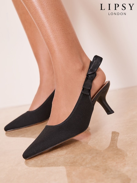Lipsy Knit Mid Heel Slingback Court Heels (H87000) | 72 €