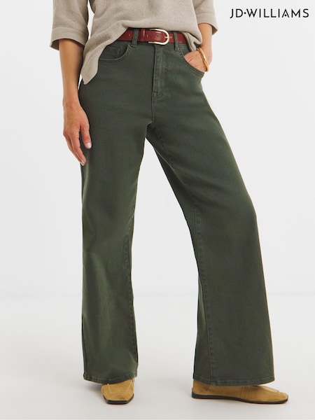 JD Williams Green Authentic Wide Leg Jeans (H87072) | €50