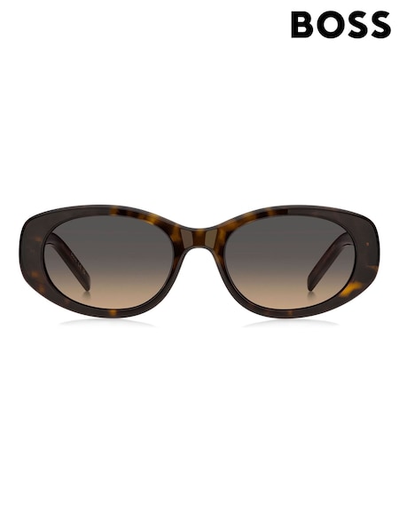 BOSS Brown Oval Sunglasses in Havana (H87095) | R$ 1.975