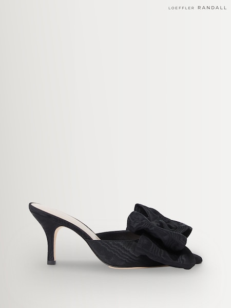 أسود - Loeffler Randall Margot Bow Sandals (H87113) | ‏2,126 د.إ.‏