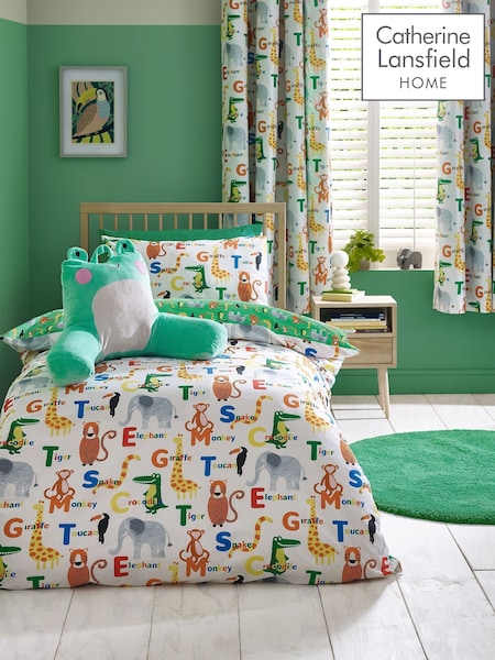 Catherine Lansfield Natural Animal Magic Reversible Duvet Cover Set (H87229) | €20 - €24