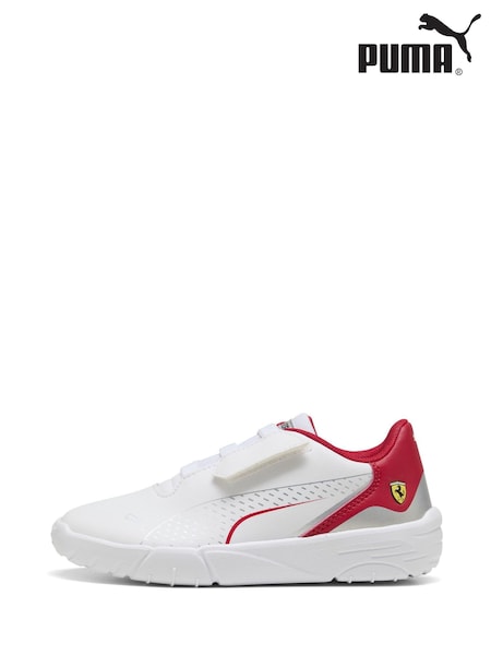 Puma White Kids Scuderia Ferrari HP Drift Cat 11 Sneakers (H87341) | €44