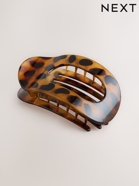 Tortoiseshell Brown Flat Hair Claw Clip (H87368) | SGD 14