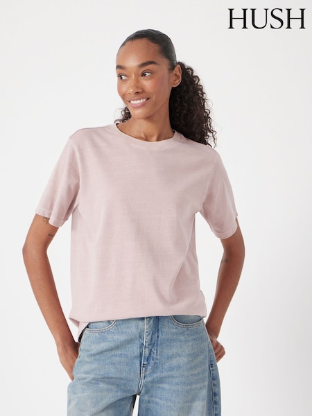 Rosa - Hush Regular Fit Rosie T-Shirt (H87424) | R$ 315