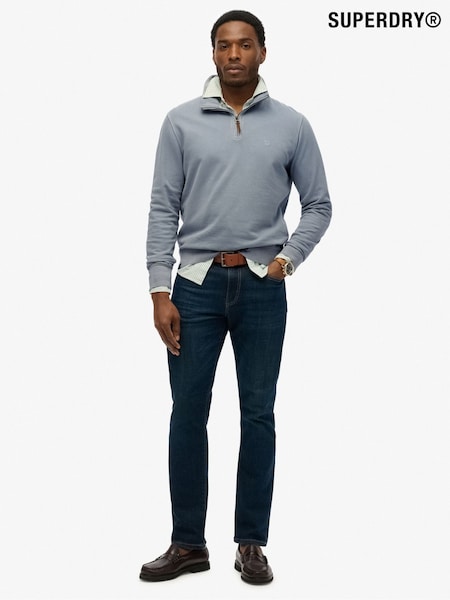 Superdry Blue Classic Essential Half Zip Jumper (H87490) | €63