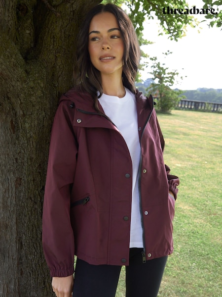 Threadbare Red Waterproof Hooded Jacket (H87564) | €63