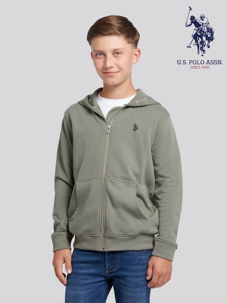 U.S. Polo Assn. Green Double Horsemen Zip Hoodie (H87709) | €64 - €76