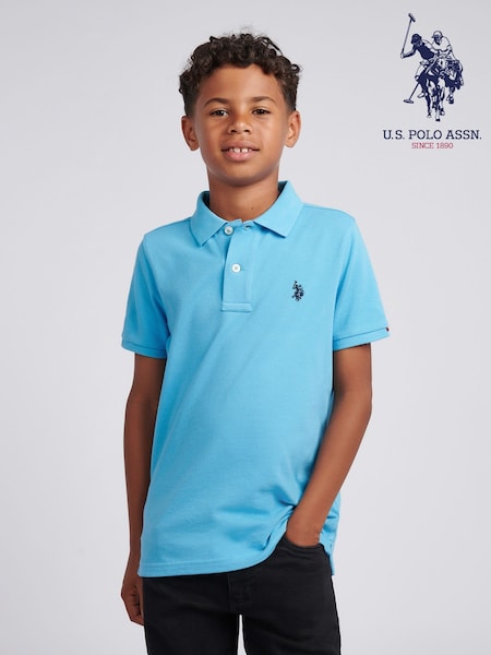 U.S. Polo Assn. Blue Light Double Horsemen Polo Shirt (H87723) | €42 - €51