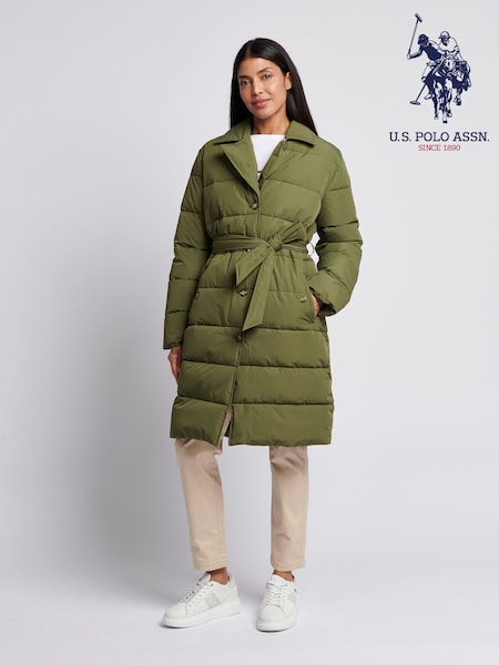 Verde - U.S. Polo Assn. Puffer Trench Coat (H87923) | R$ 1.480