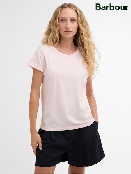 Barbour® Pink Bede T-Shirt (H87924) | 222 QAR