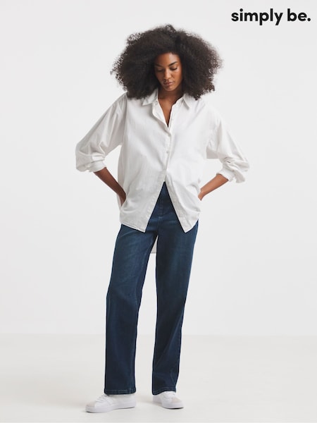 Simply Be Blue 99/1 Relaxed Straight Jeans (H87955) | €52