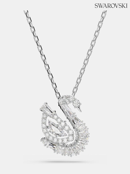 Swarovski Silver Mixed Cuts Swan pendant Necklace (H87981) | €197