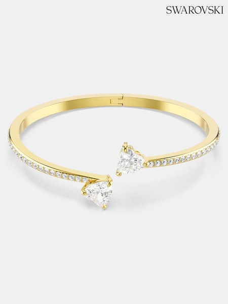 Swarovski White Gold Tone Mixed Cut Mesmera Bangle (H87984) | €190