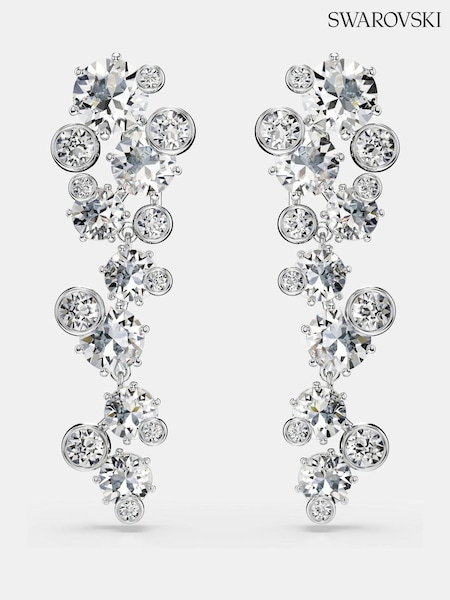 Swarovski White Rhodium Plated Mixed Cuts Constella Drop Earrings (H87986) | €253