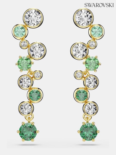 Swarovski Gold Tone Mixed Cuts Constella Drop Earrings (H87987) | 228 €