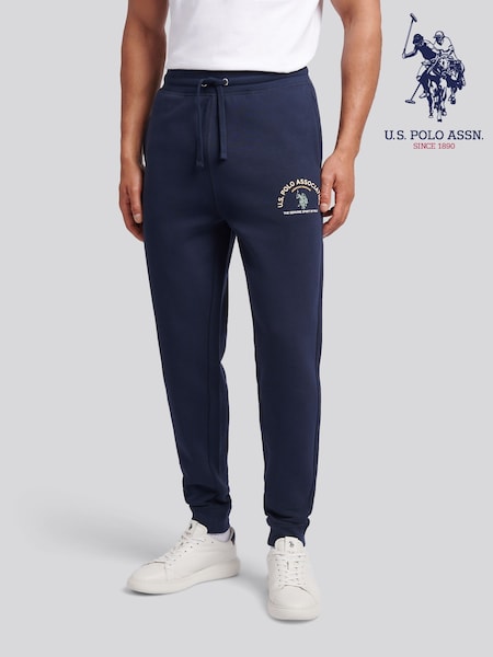 U.S. Polo Assn. Blue Mens Print Graphic Print Sweat Joggers (H88025) | €78