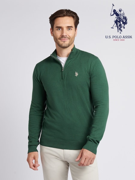 U.S. Polo Assn. Light Green Mens Peached Oxford Shirt (H88082) | €99
