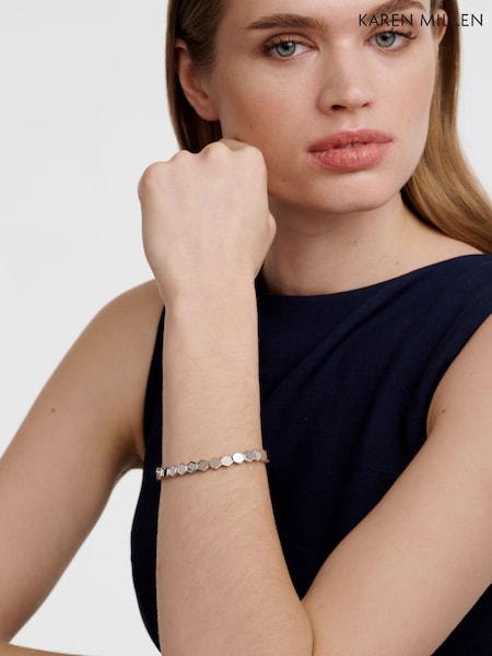 Karen Millen Silver Tone Mosaic Bracelet (H88504) | €83