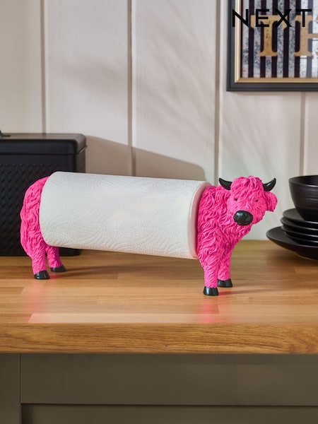 Pink Hamish Kitchen Roll Holder (H88697) | €27