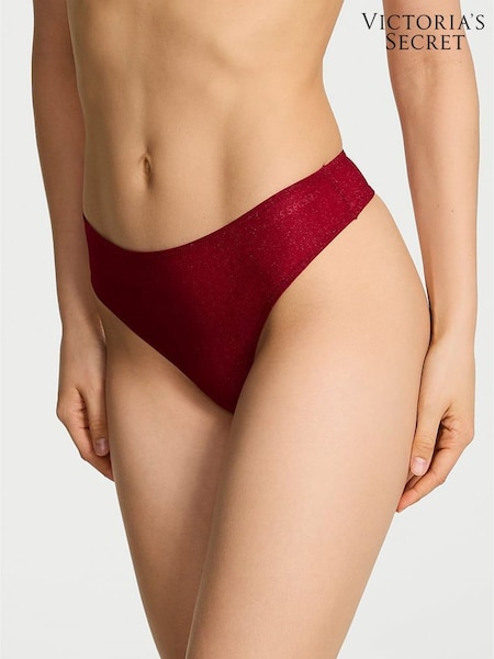 Victoria's Secret Red Lacquer Thong Shimmer Mid-Rise Knickers (H89294) | €59
