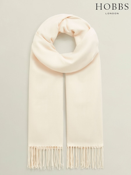 Hobbs White Matilda Scarf (H89604) | €62