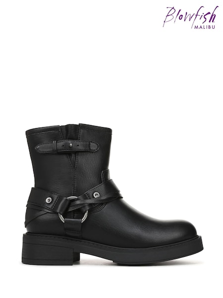 Blowfish Malibu Regular Fit Vista Chelsea Black Boots (H89616) | €99