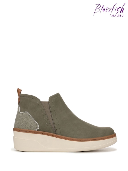 Blowfish Malibu Regular Fit Grey Charming Wedge Ankle Boots (H89624) | €86