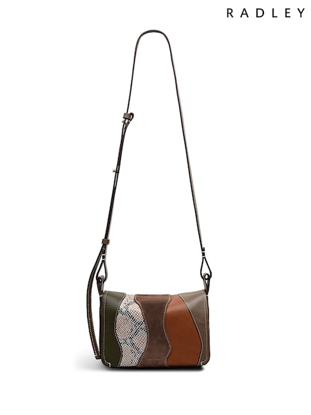 Radley Small Grey Westwell Lane Patchwork Flapover Cross-Body Bag (H89707) | € 262