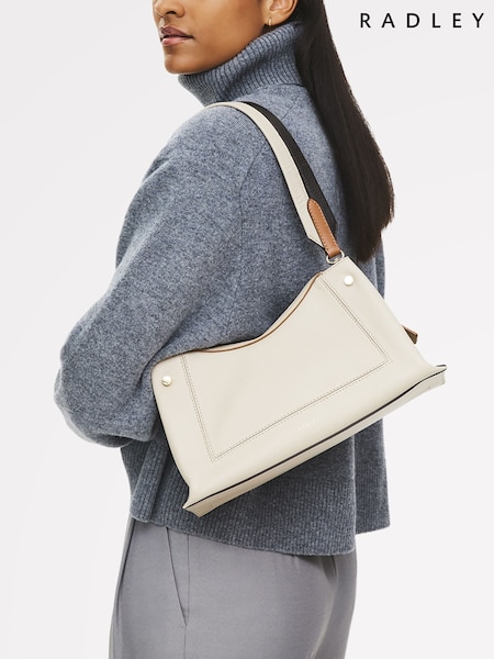 Radley Medium Hope Gardens Ziptop Shoulder Black Bag (H89726) | R$ 2.360