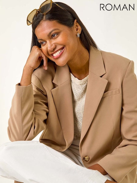 Roman Natural Single Breated Smart Blazer (H89748) | €69