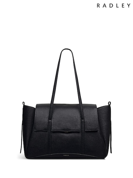 Radley Large The Chancery Flapover Shoulder Black Bag (H89850) | R$ 3.250