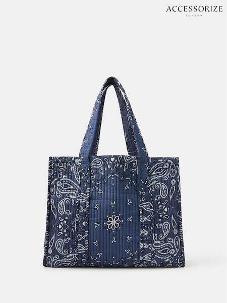 Accessorize Paisley Print Quilted Shopper Bag (H89984) | € 46