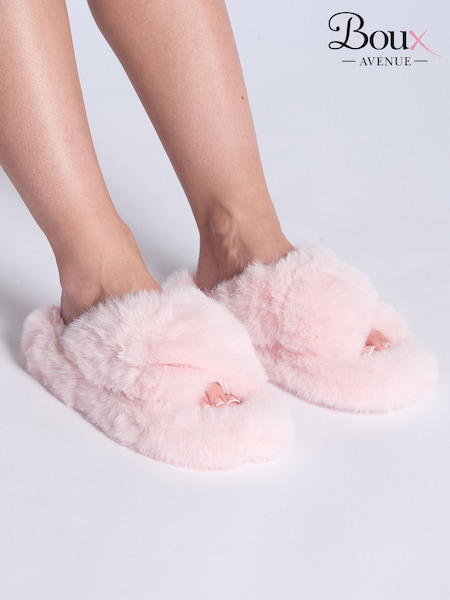 Boux Avenue Pink Ridge Sole Cross Band Slippers (H89988) | 37 €