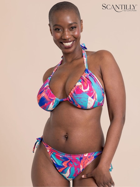 Curvy Kate Blue Ibiza String Bikini Top (H89994) | €40