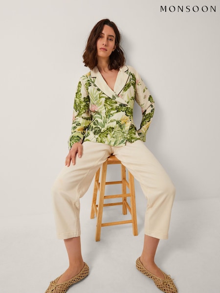 Monsoon Fleur Floral Print Shacket (H90155) | R$ 890