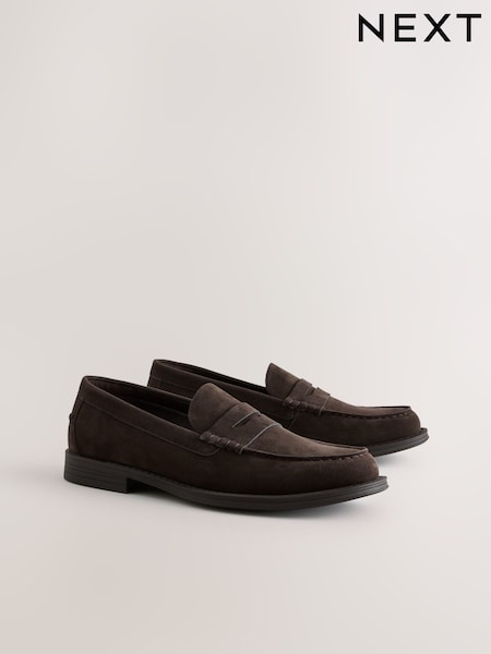 Brown Penny Loafers (H90306) | $71