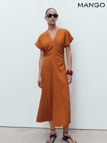 Mango Brown Broom Dress (H90388) | €77