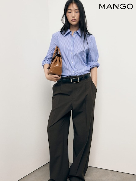 Mango Blue Regular Shirt (H90423) | €44