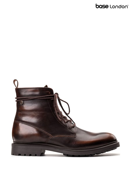Base London Brown Brunel 7 Eyelet Boot (H90502) | 421 QAR