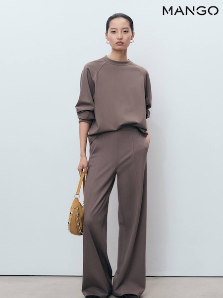 Mango Grey Jogger Trousers With Elastic Waist (H90565) | €51
