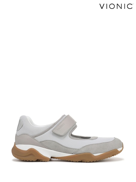 Silber - Vionic Walk Slim Giselle Wide Fit Arch Support Trainers (H90641) | 187 €