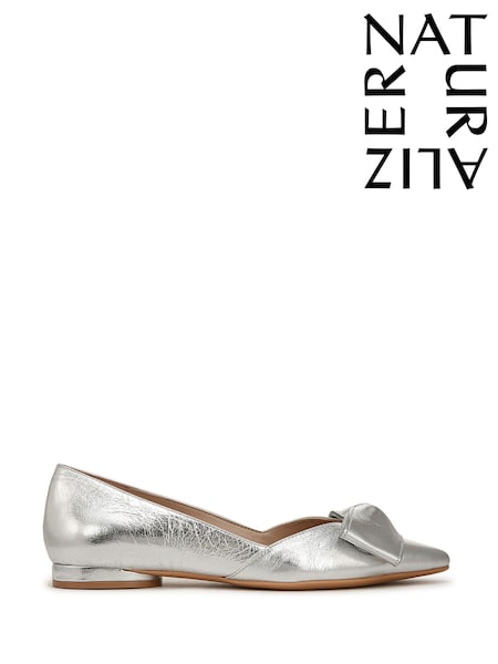 Naturalizer Silver Havana-Bow Wide Fit Ballet Flats (H90889) | €172
