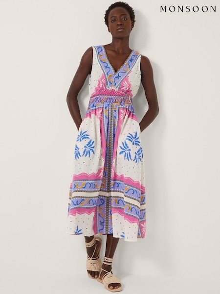 Monsoon Purple Lollie Sleeveless Midi Dress (H90924) | €95