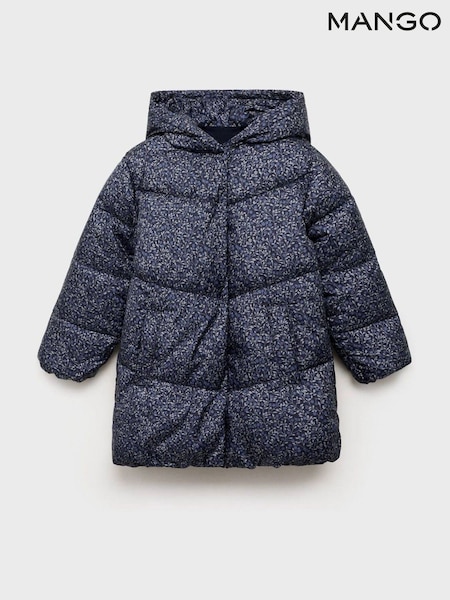 Mango Blue Floral Pattern Coat (H91018) | €42