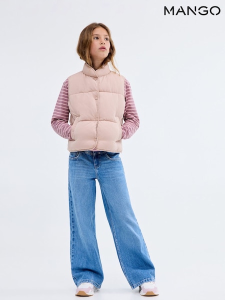Mango Pink Quilted Gilet (H91027) | €35