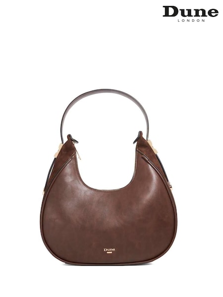 Dune London Brown Dedicated Smart Scoop Shoulder Bag (H91143) | €138