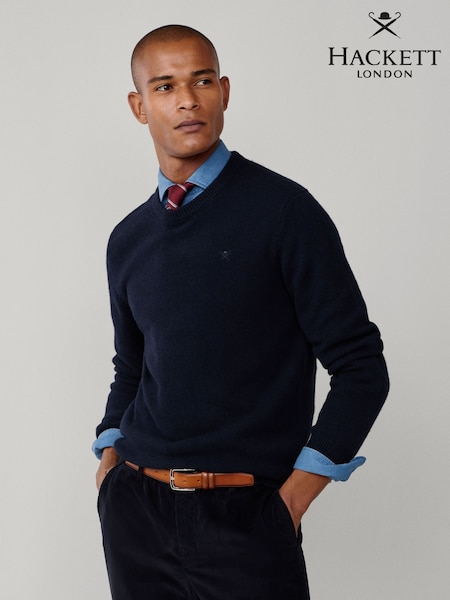 Hackett Lambswool Crew Neck Jumper (H91176) | €184