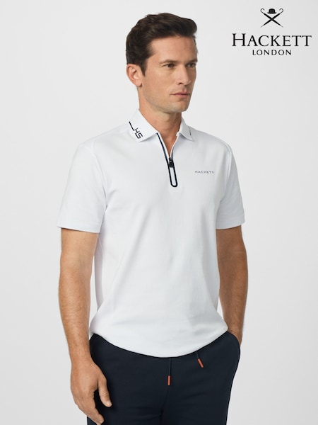 Hackett HS Golf Tech Zip Polo Shirt (H91226) | R$ 1.285