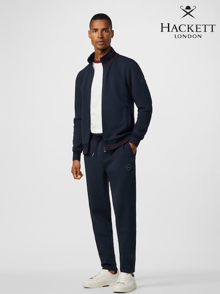 Hackett Blue Sport Jacquard Tipped Joggers (H91235) | €226